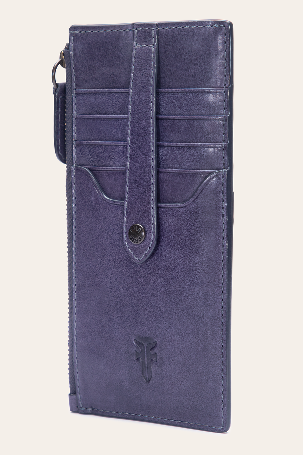 Frye Melissa Eggplant Snap Card Wallet Eggplant