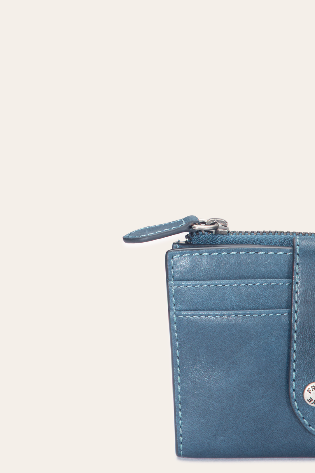 Frye Melissa Steel Coin Purse Steel