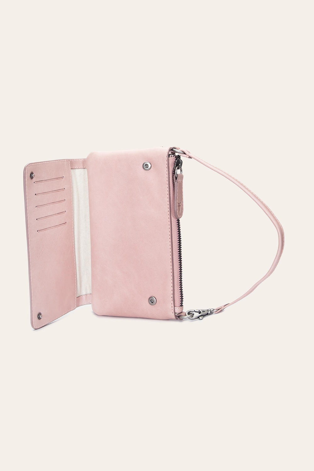 Frye Melissa Convertible Wristlet Wallet in Woodrose Woodrose