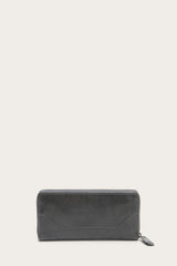 Frye Melissa Carbon Zip Wallet Carbon