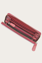 Frye Melissa Burgundy Zip Wallet Burgundy