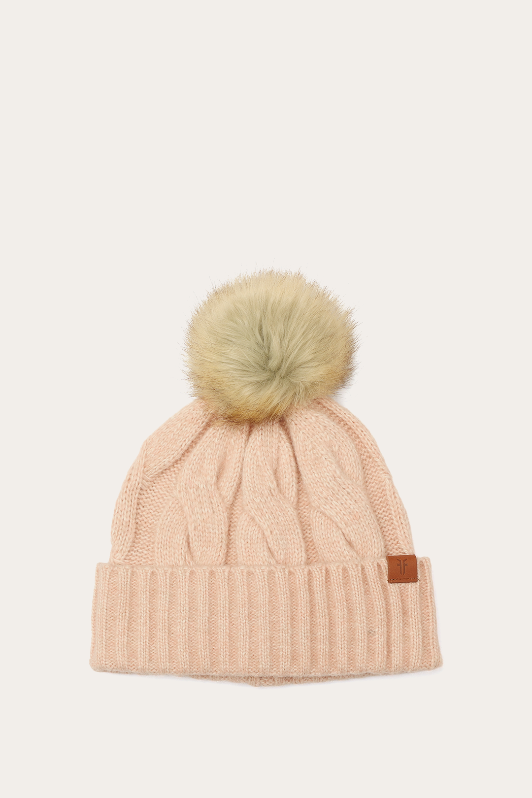 Frye Rose Cloud Wide Cable Cuff Hat Rose Cloud