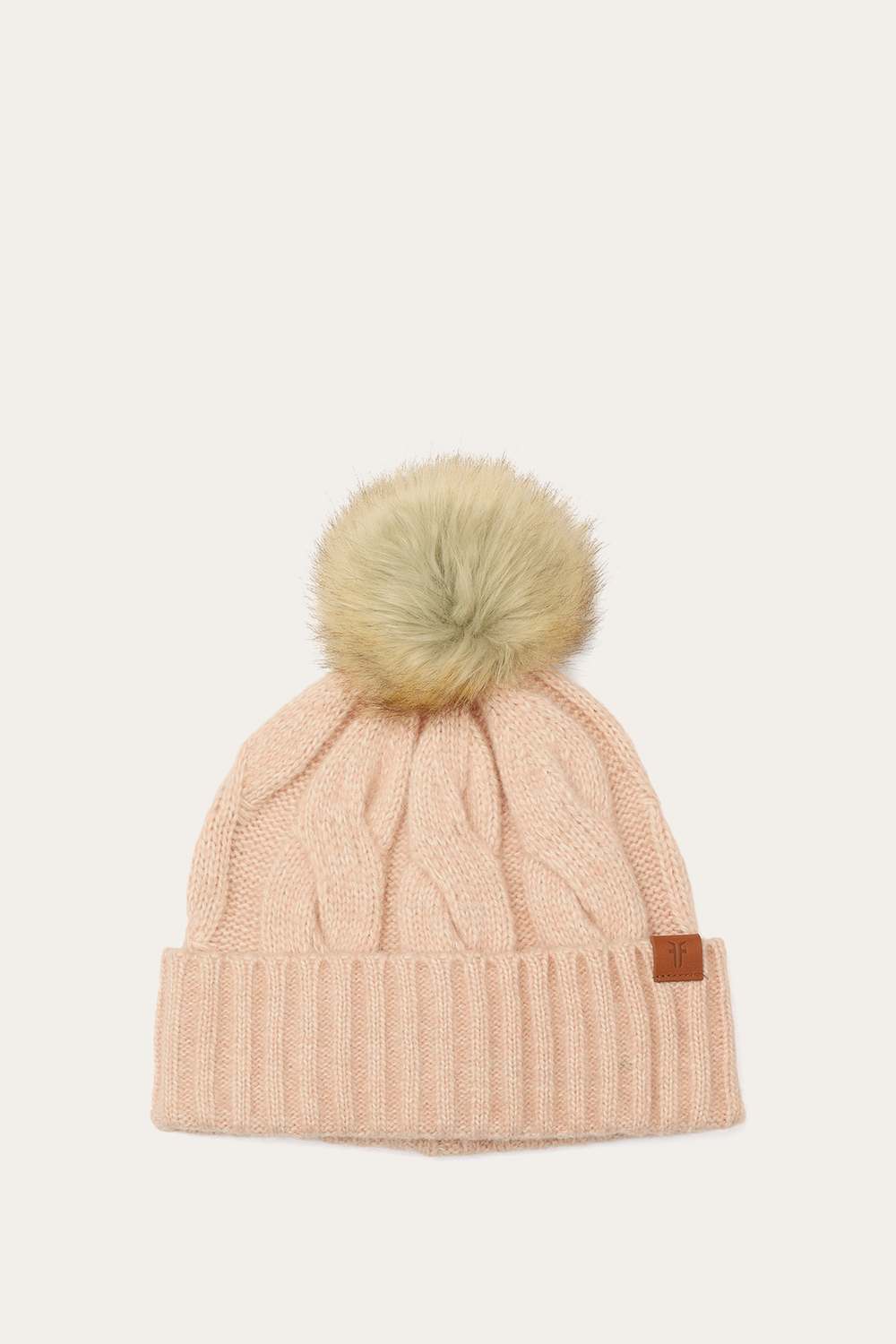 Frye Rose Cloud Wide Cable Cuff Hat Rose Cloud
