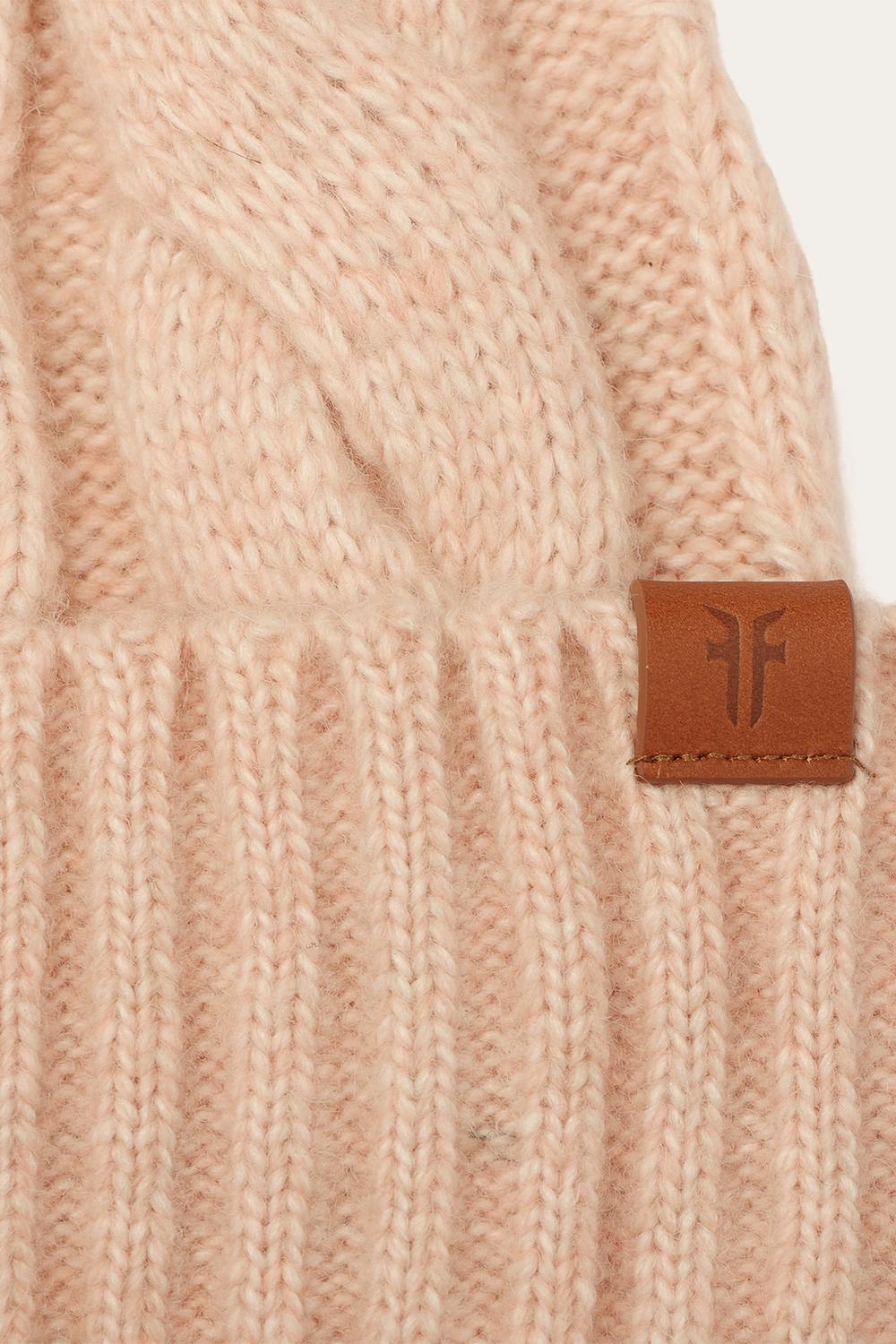 Frye Rose Cloud Wide Cable Cuff Hat Rose Cloud
