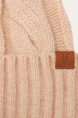 Frye Rose Cloud Wide Cable Cuff Hat Rose Cloud
