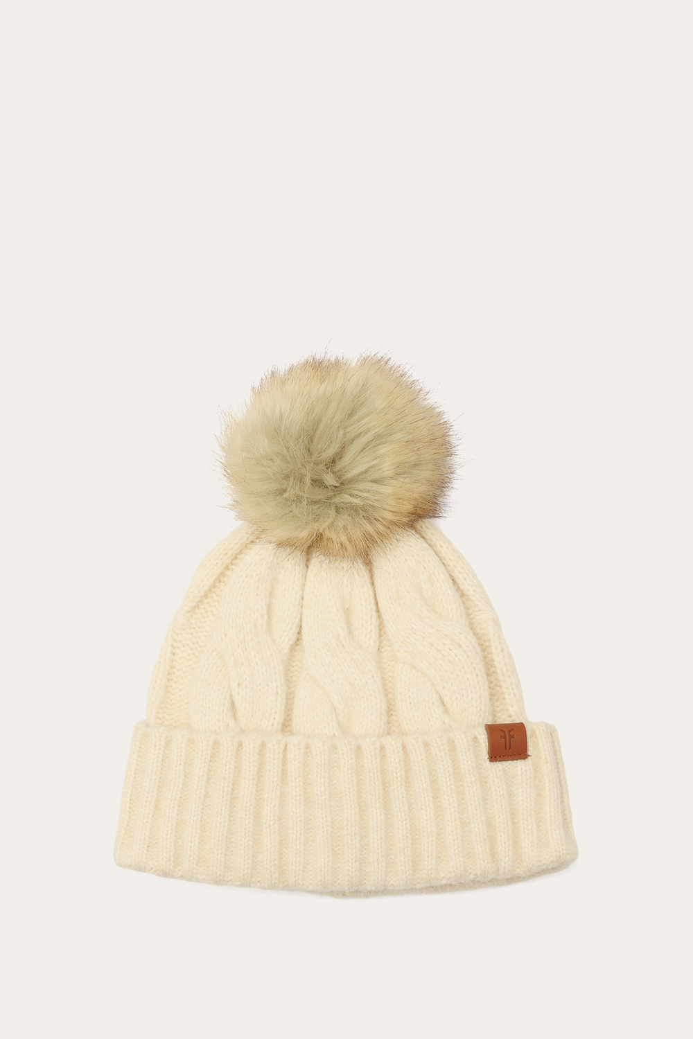 Frye Birch Wide Cable Cuff Hat Birch