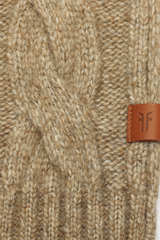 Frye Burnt Olive Wide Cable Scarf Burnt Olive