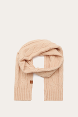 Frye Rose Cloud Wide Cable Scarf Rose Cloud