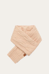 Frye Rose Cloud Wide Cable Scarf Rose Cloud