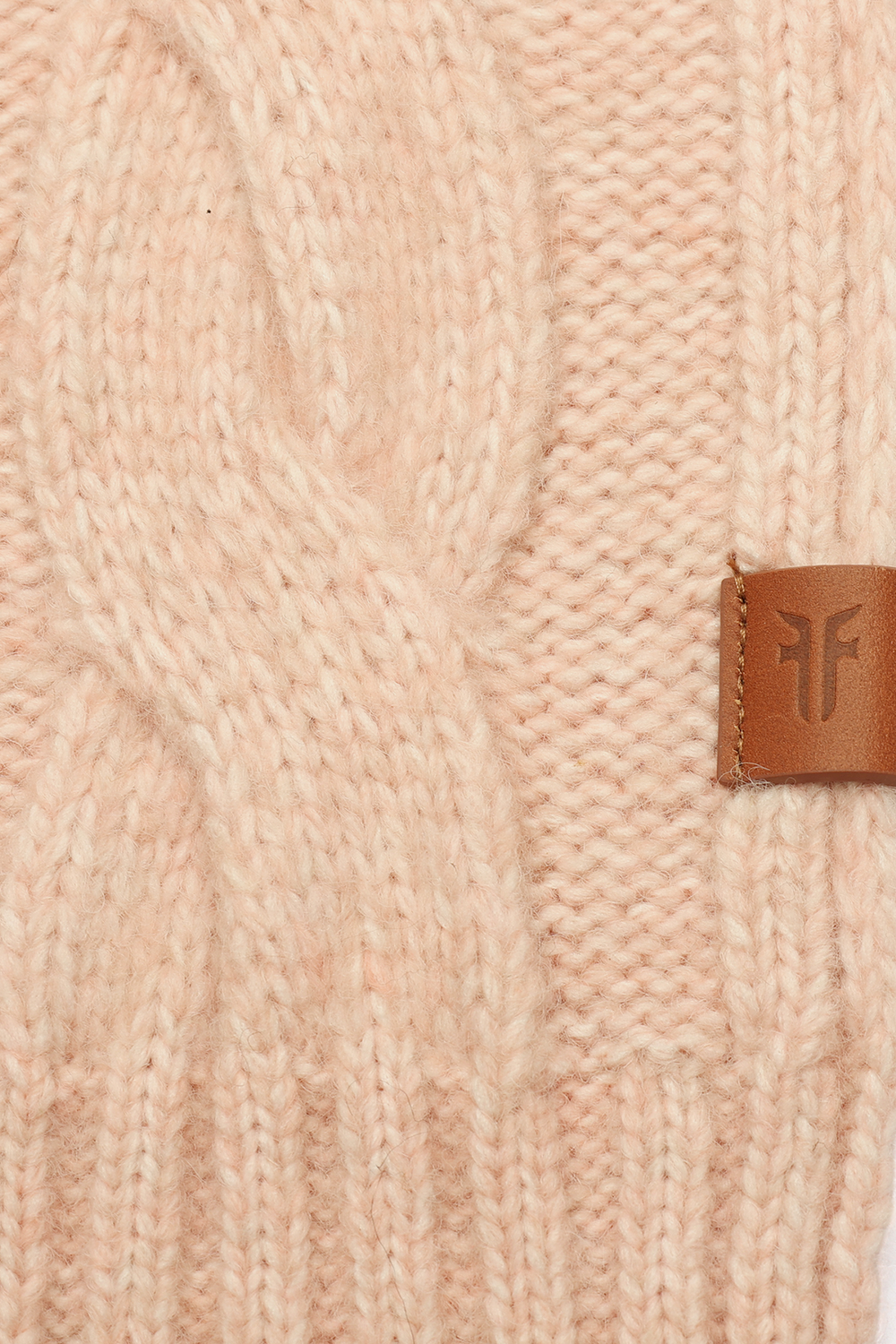 Frye Rose Cloud Wide Cable Scarf Rose Cloud