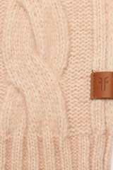 Frye Rose Cloud Wide Cable Scarf Rose Cloud