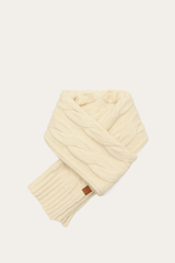 Frye Birch Wide Cable Scarf Birch