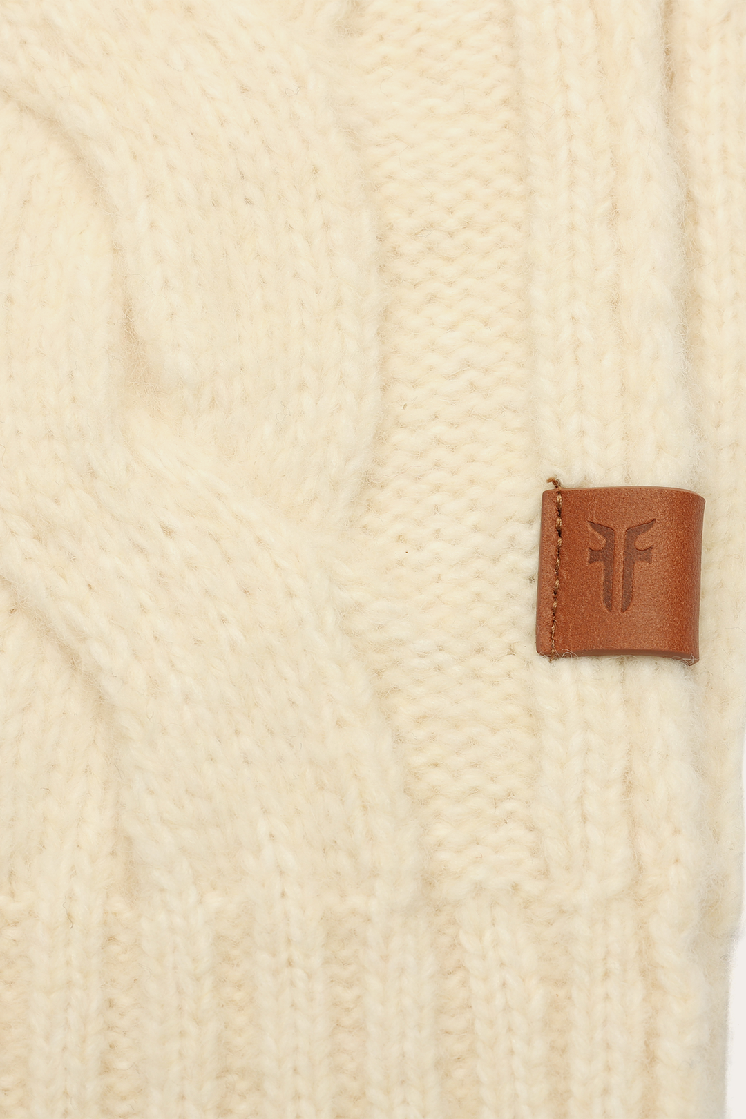 Frye Birch Wide Cable Scarf Birch