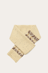 Frye Birch Tweed Fair Isle Scarf Birch