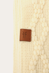 Frye Birch Embellished Fringe Ruana Birch