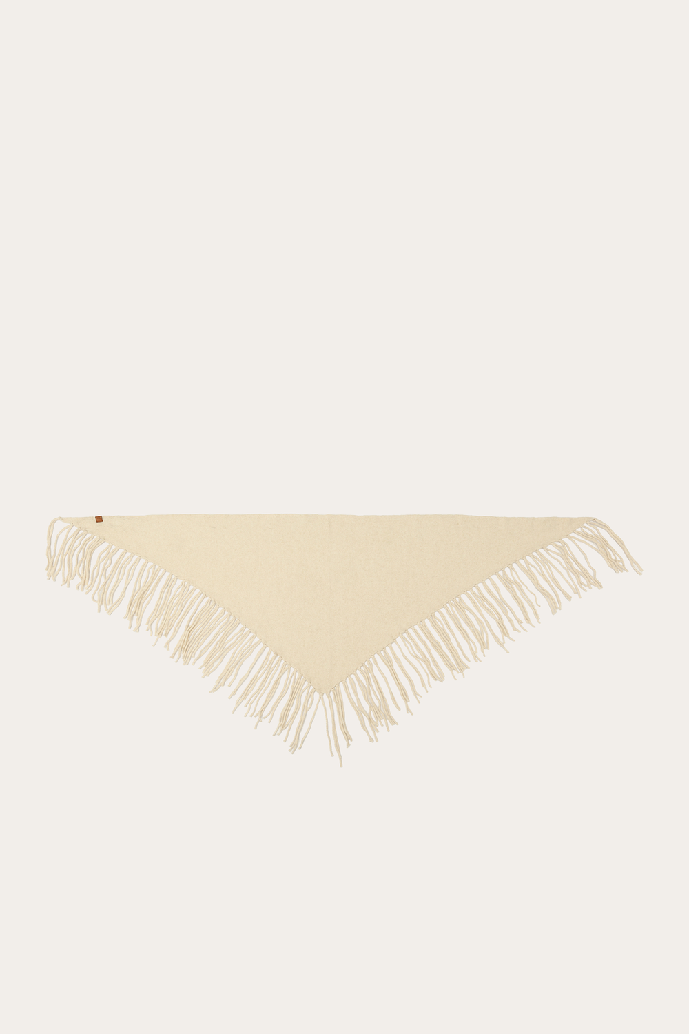 Frye Birch Long Fringe Triangle Scarf Birch