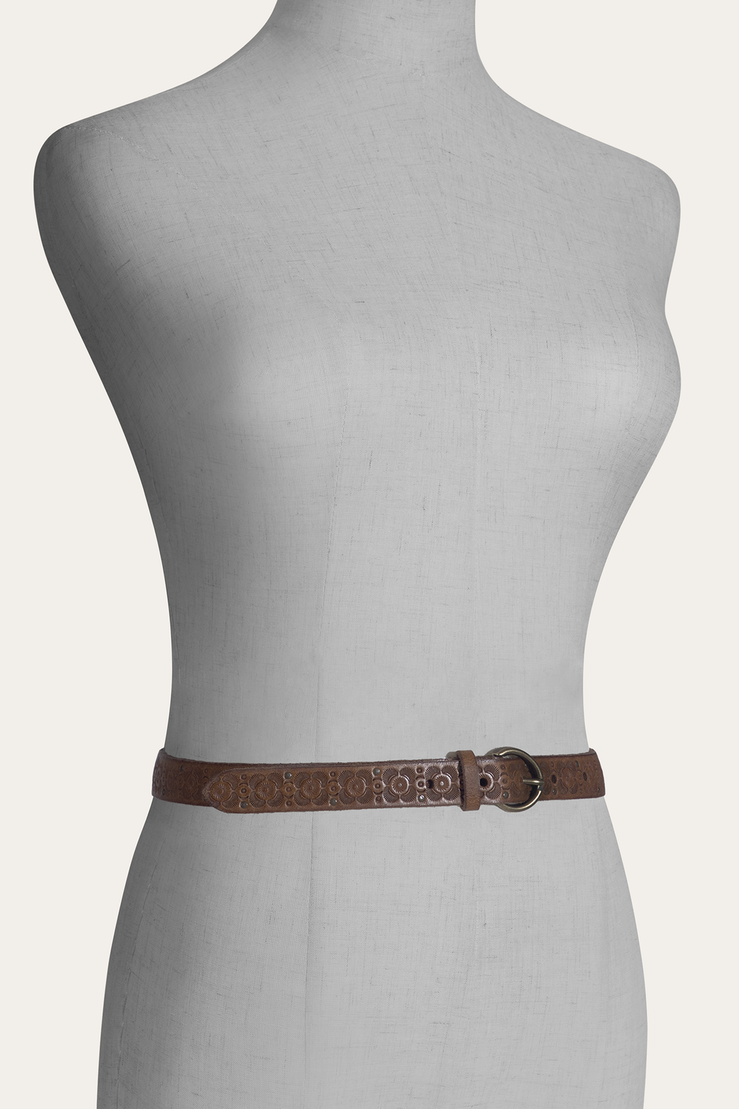 Frye Light Whiskey 20mm Tooling & Stud Belt Light Whiskey