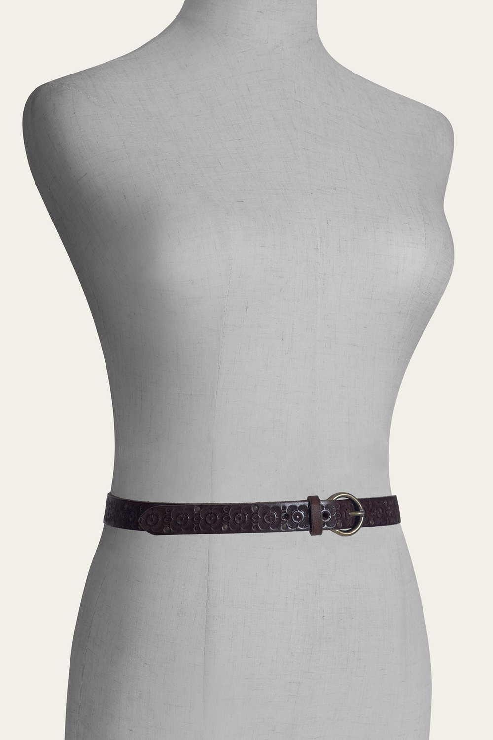 Frye Tan 20mm Tooling & Stud Belt Tan