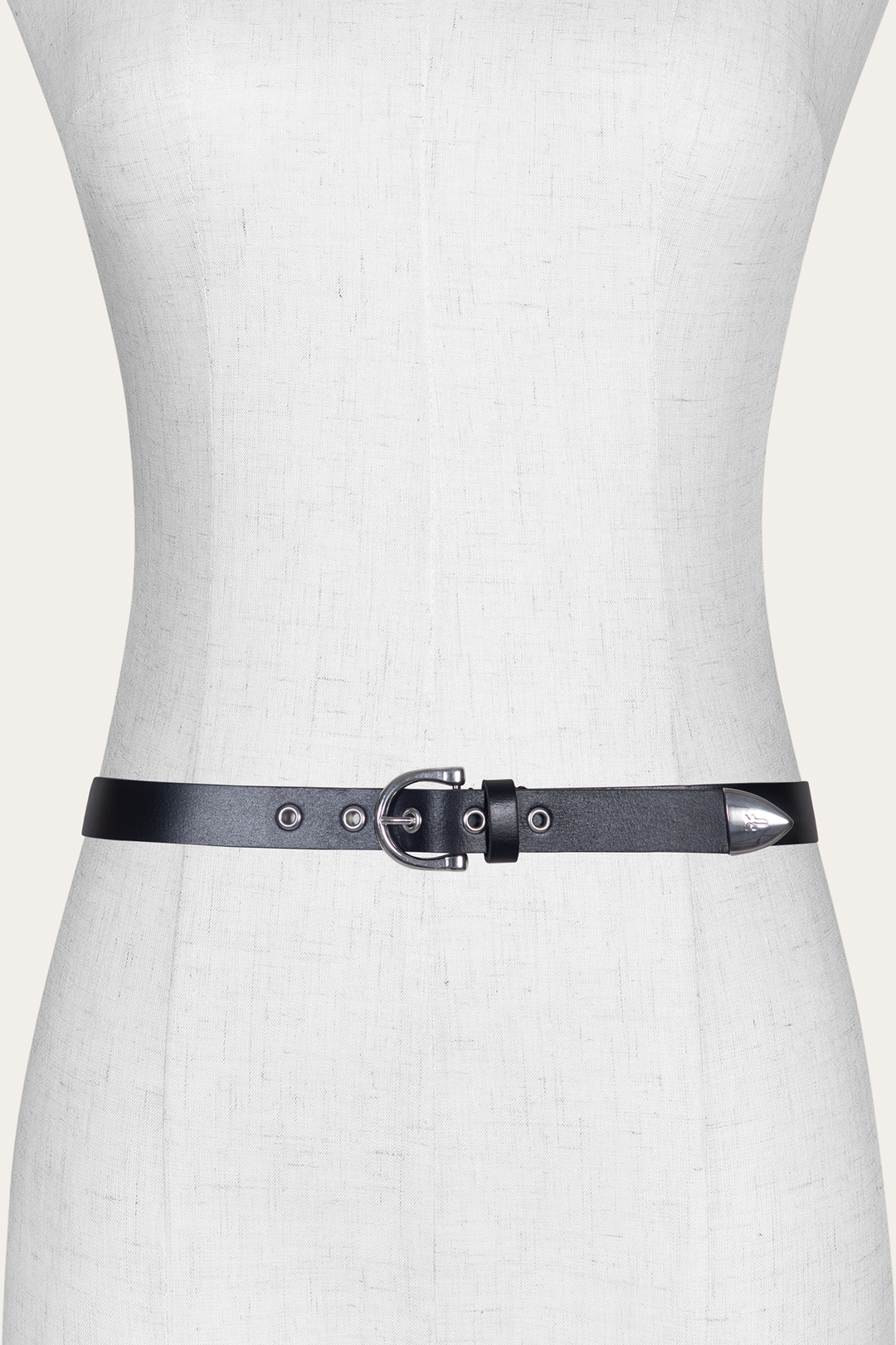 Frye Women’s Black 25mm Horseshoe Buckle Belt Black