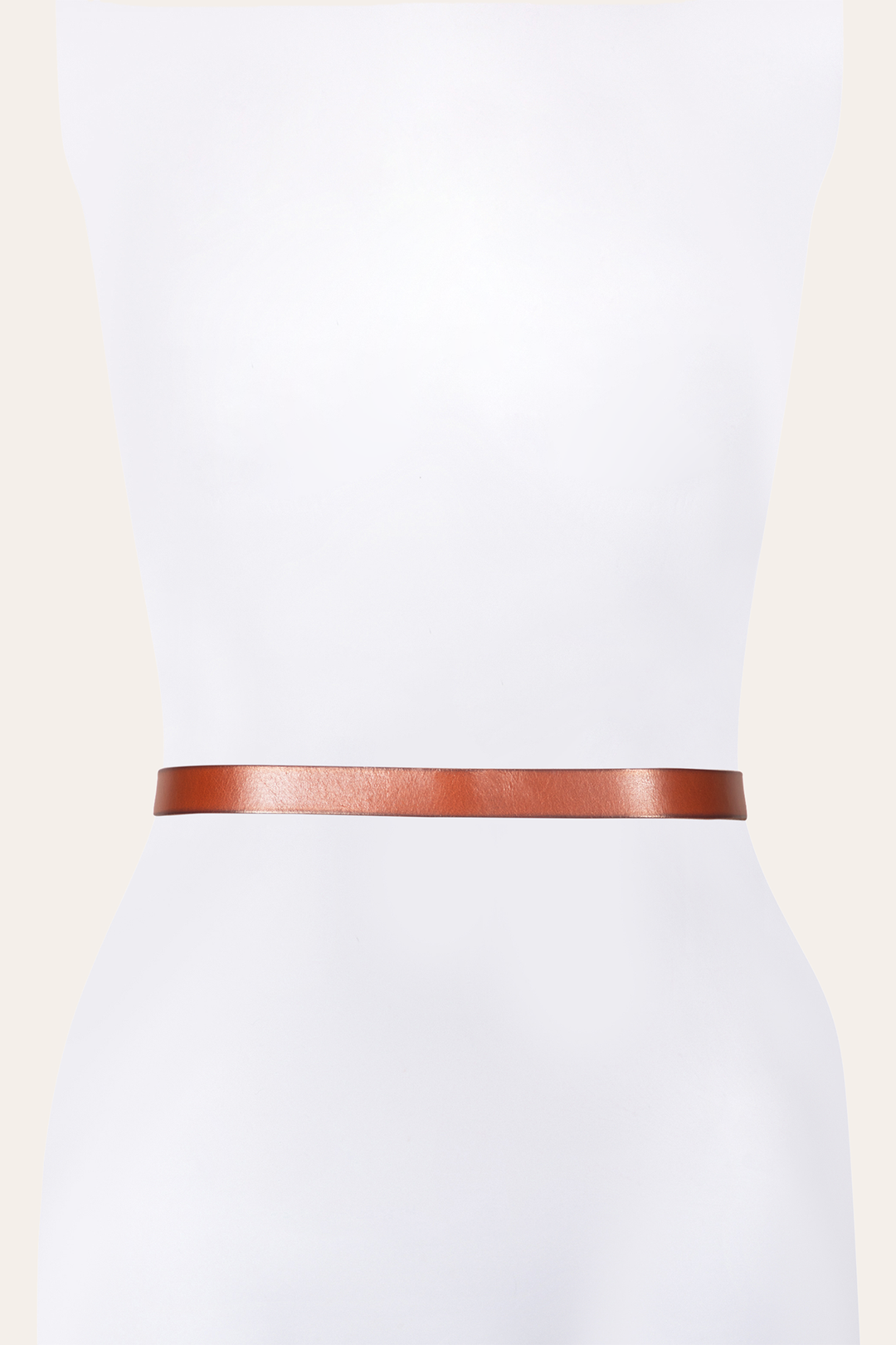 Frye 25mm Tan Logo Western Belt Tan