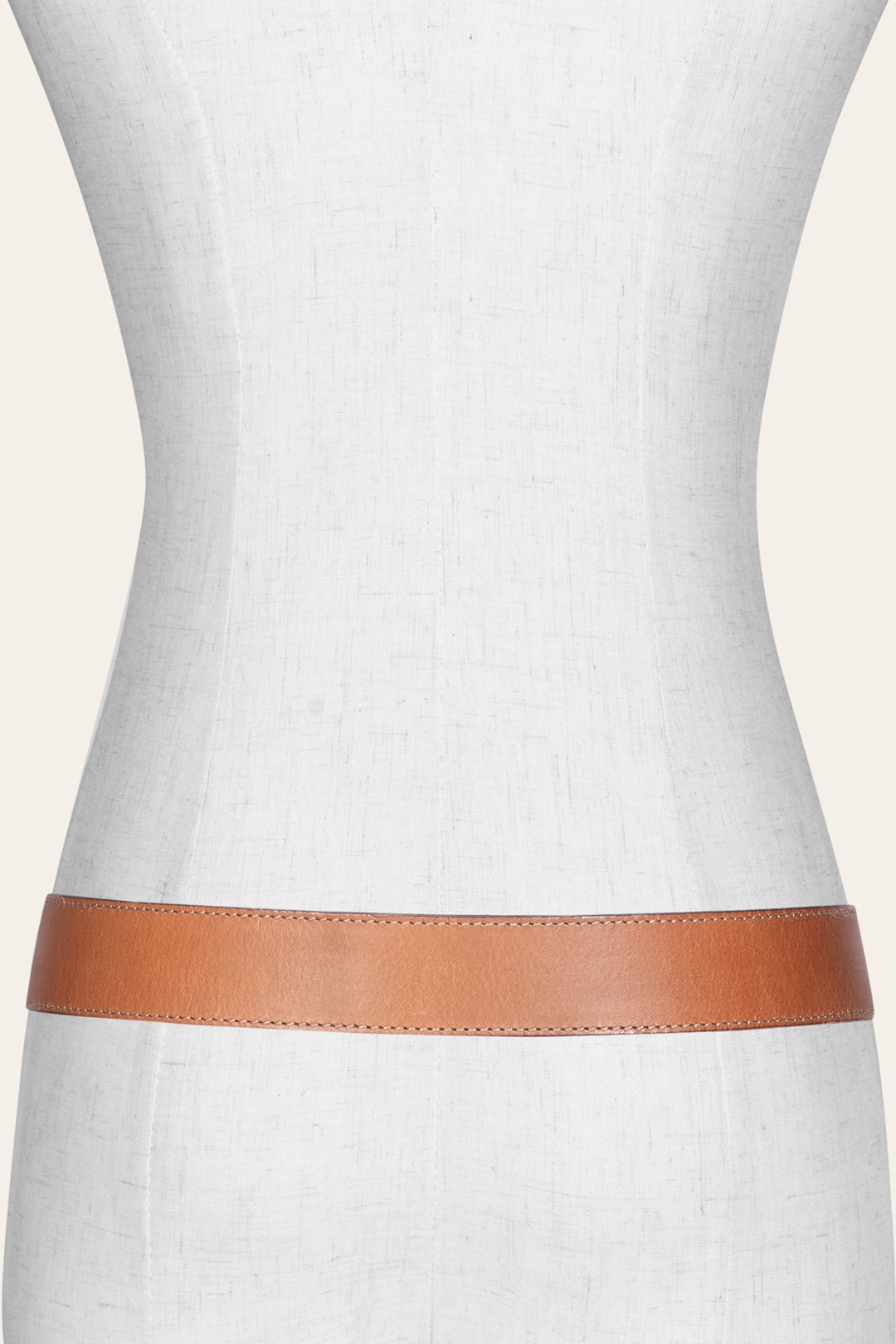 Frye Women’s Beige 35mm Belt With Concho On Loop Beige