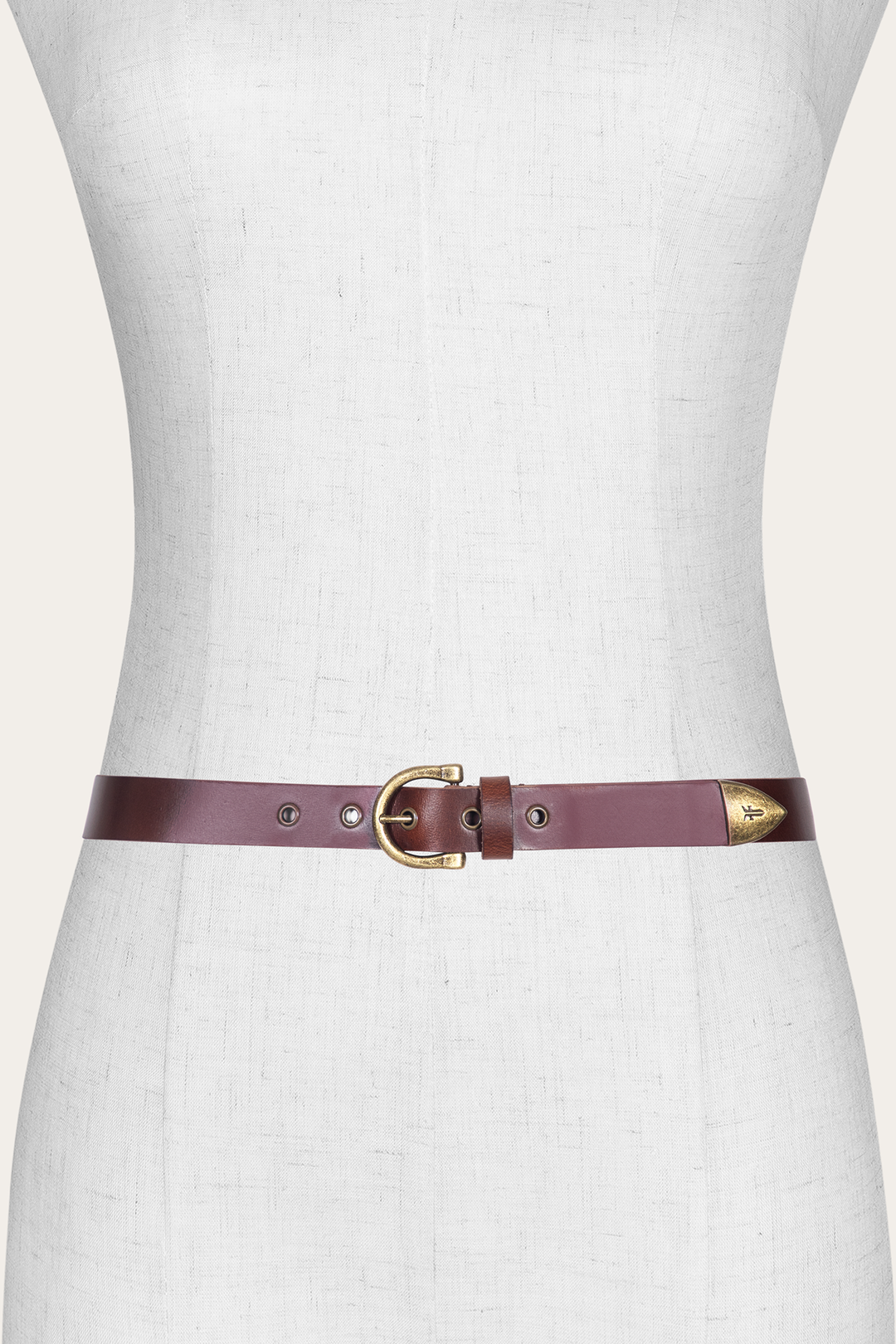 Frye Women’s Tan 25mm Horseshoe Buckle Belt Tan