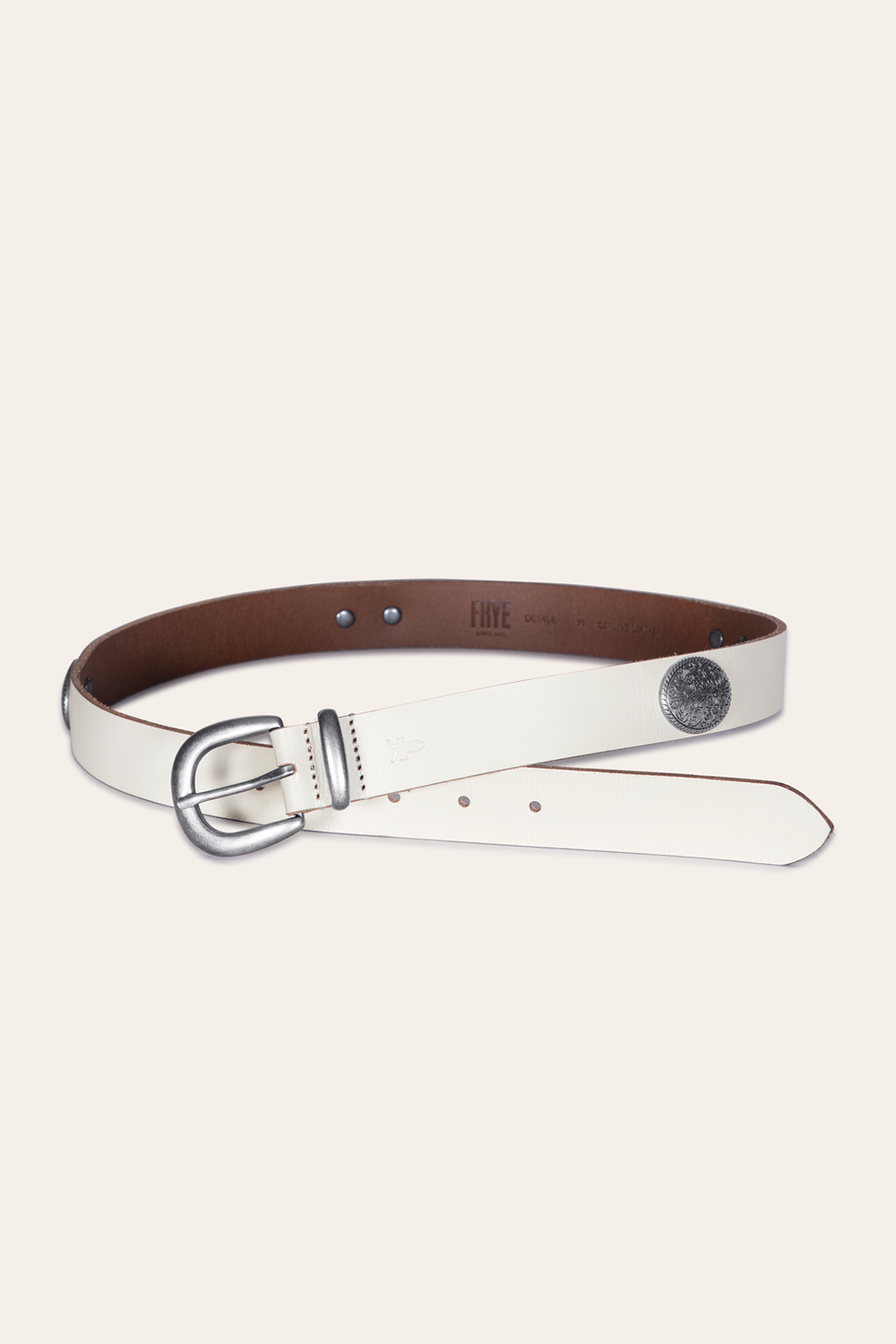 Frye Women’s Oat 30mm Concho Belt Oat