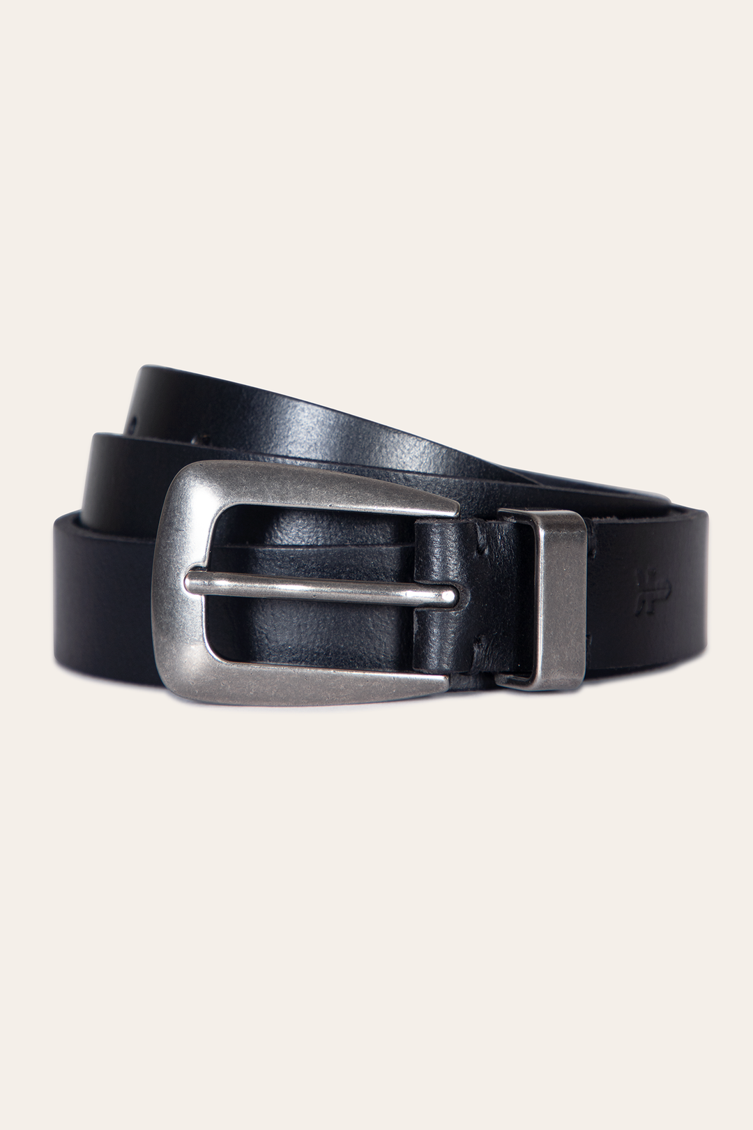 Frye Women’s Black 25mm Belt With Metal Loop Black
