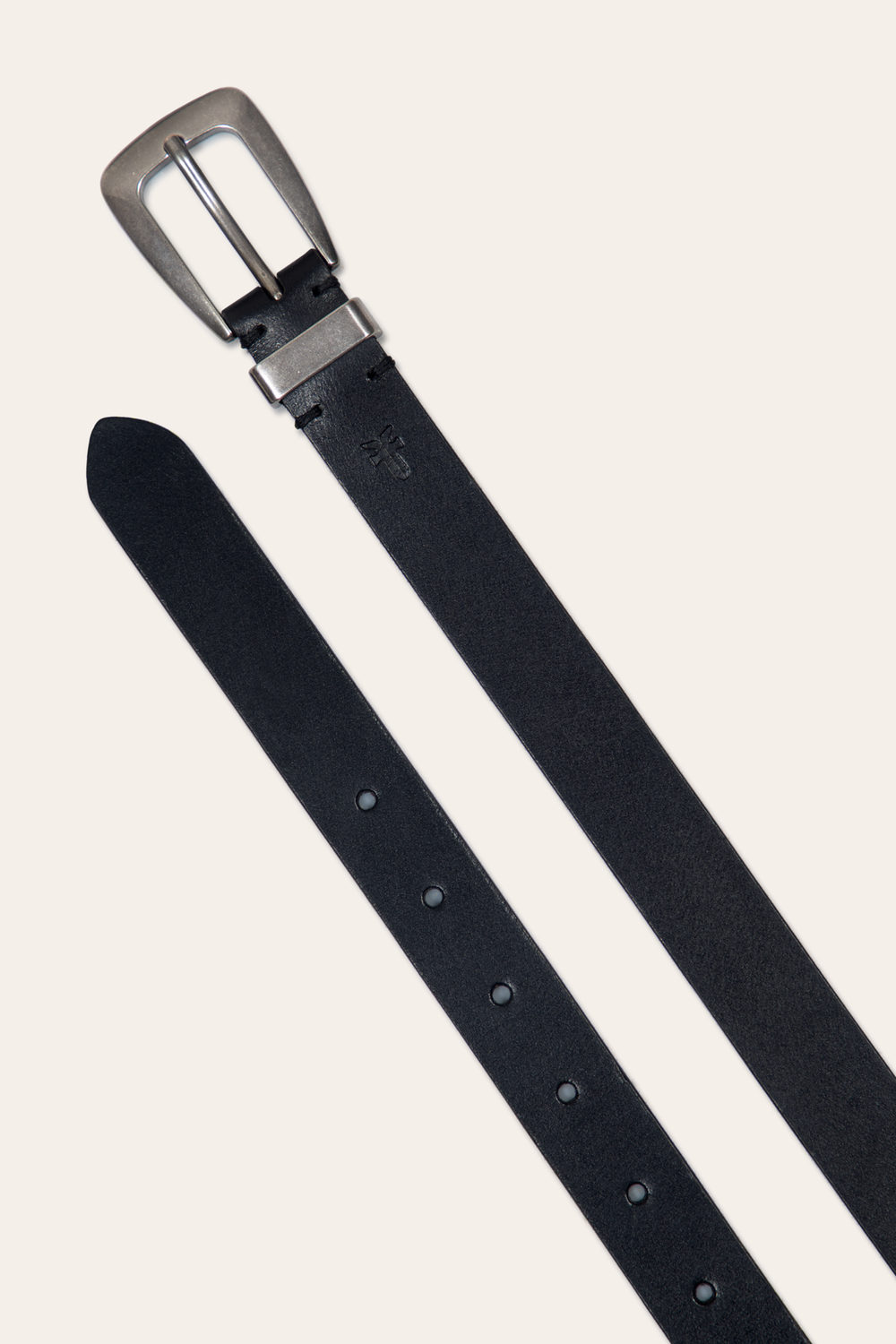 Frye Women’s Black 25mm Belt With Metal Loop Black