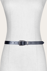 Frye Women’s Black 25mm Belt With Metal Loop Black