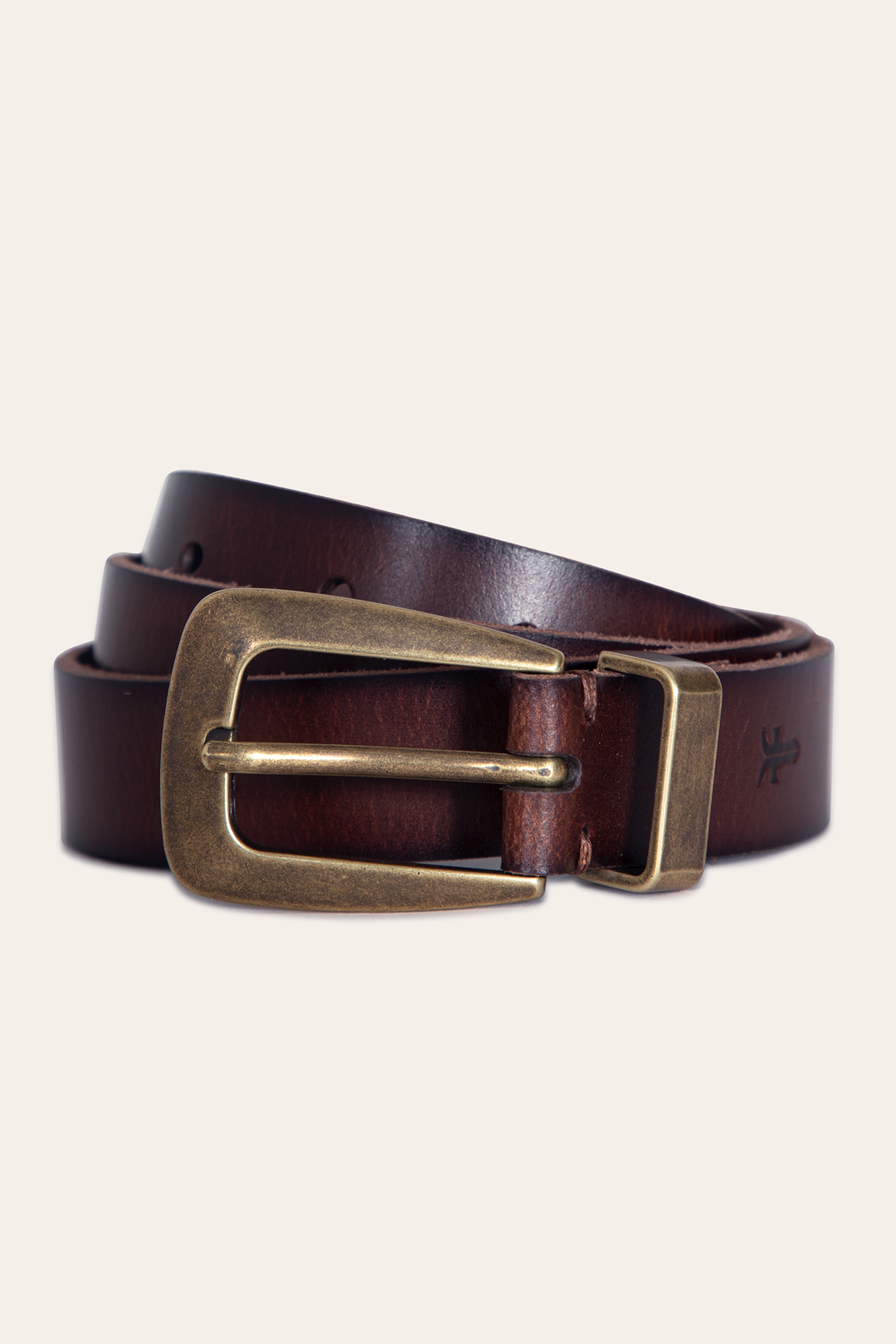 Frye Women’s Tan 25mm Belt With Metal Loop Tan