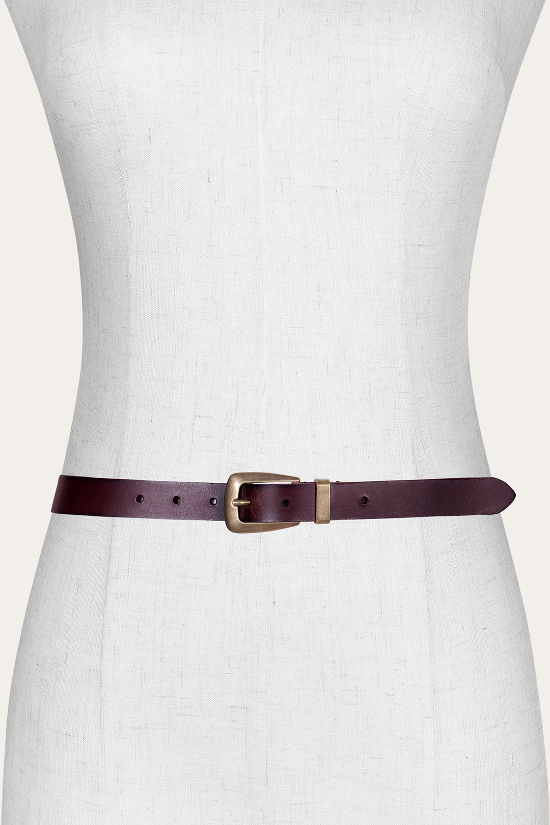 Frye Women’s Tan 25mm Belt With Metal Loop Tan