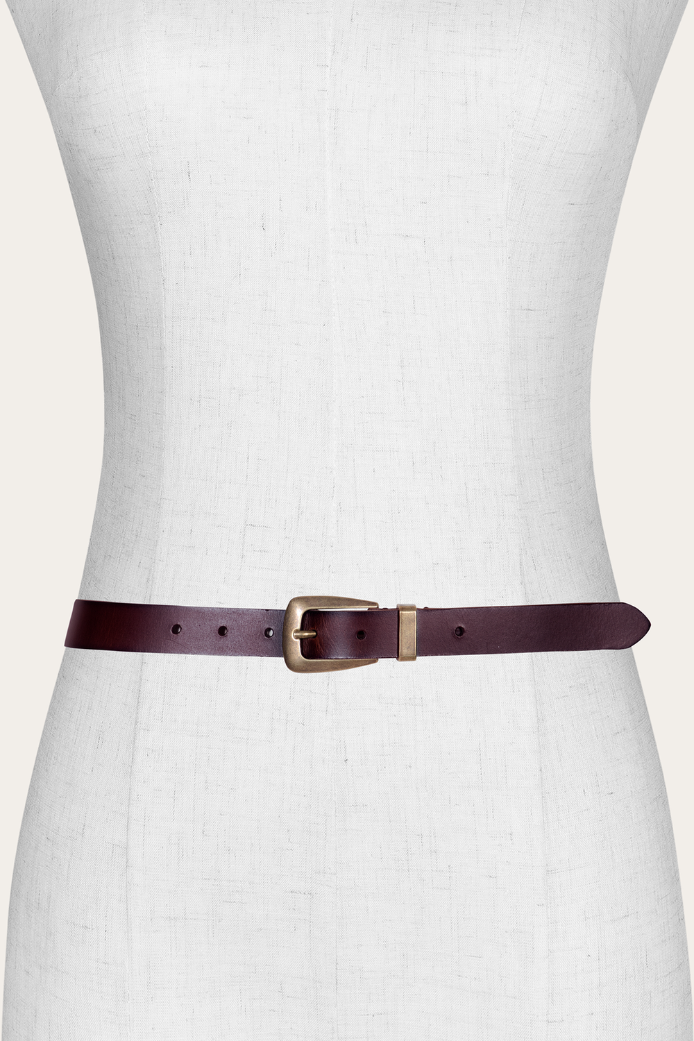 Frye Women’s Tan 25mm Belt With Metal Loop Tan