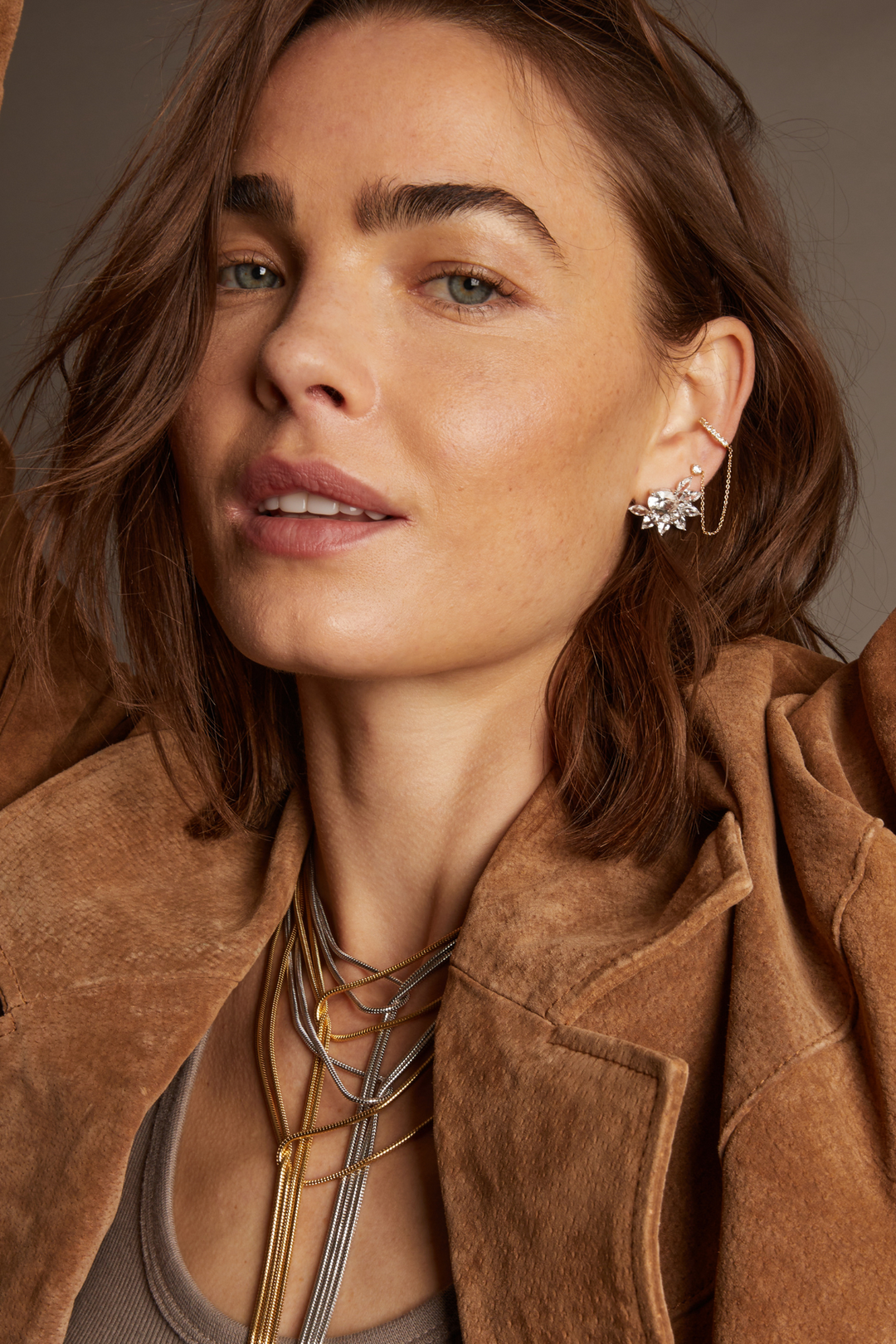 Frye Women’s Marquise Fringe Earrings | Aurate x The Frye Company Yellow Vermeil