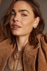 Frye Women’s Marquise Fringe Earrings | Aurate x The Frye Company Yellow Vermeil