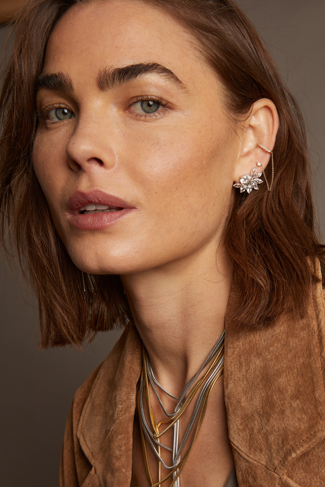 Frye Women’s Marquise Fringe Earrings | Aurate x The Frye Company Sterling Silver