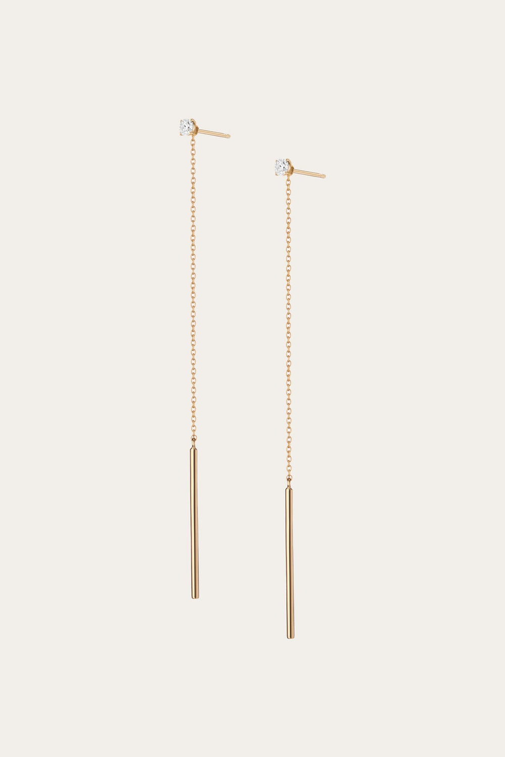 Frye Women’s Lab Grown Diamond Lariat Earrings | Aurate x The Frye Company 14k Yellow Gold