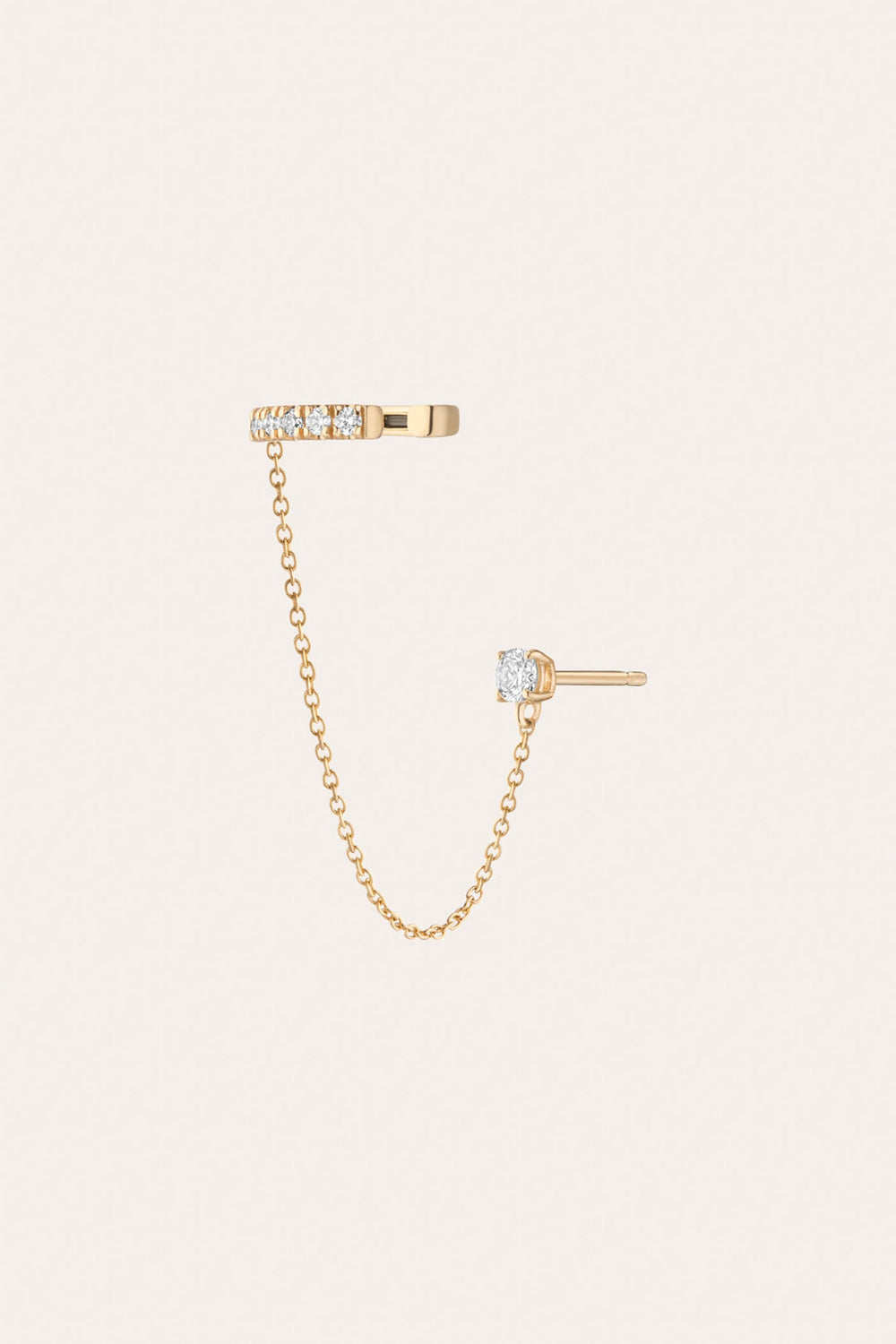 Frye Women’s Lab Grown Diamond Stud and Ear Cuff | Aurate x The Frye Company 14k Yellow Gold