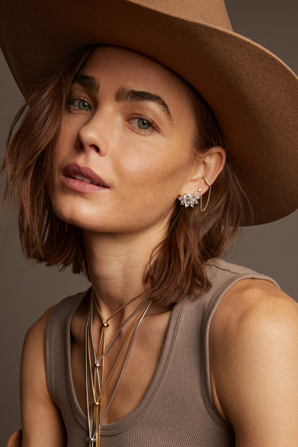 Frye Women’s Lab Grown Diamond Stud and Ear Cuff | Aurate x The Frye Company 14k Yellow Gold