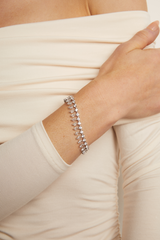 Frye Women’s Marquise Fringe Bracelet | Aurate x The Frye Company Sterling Silver