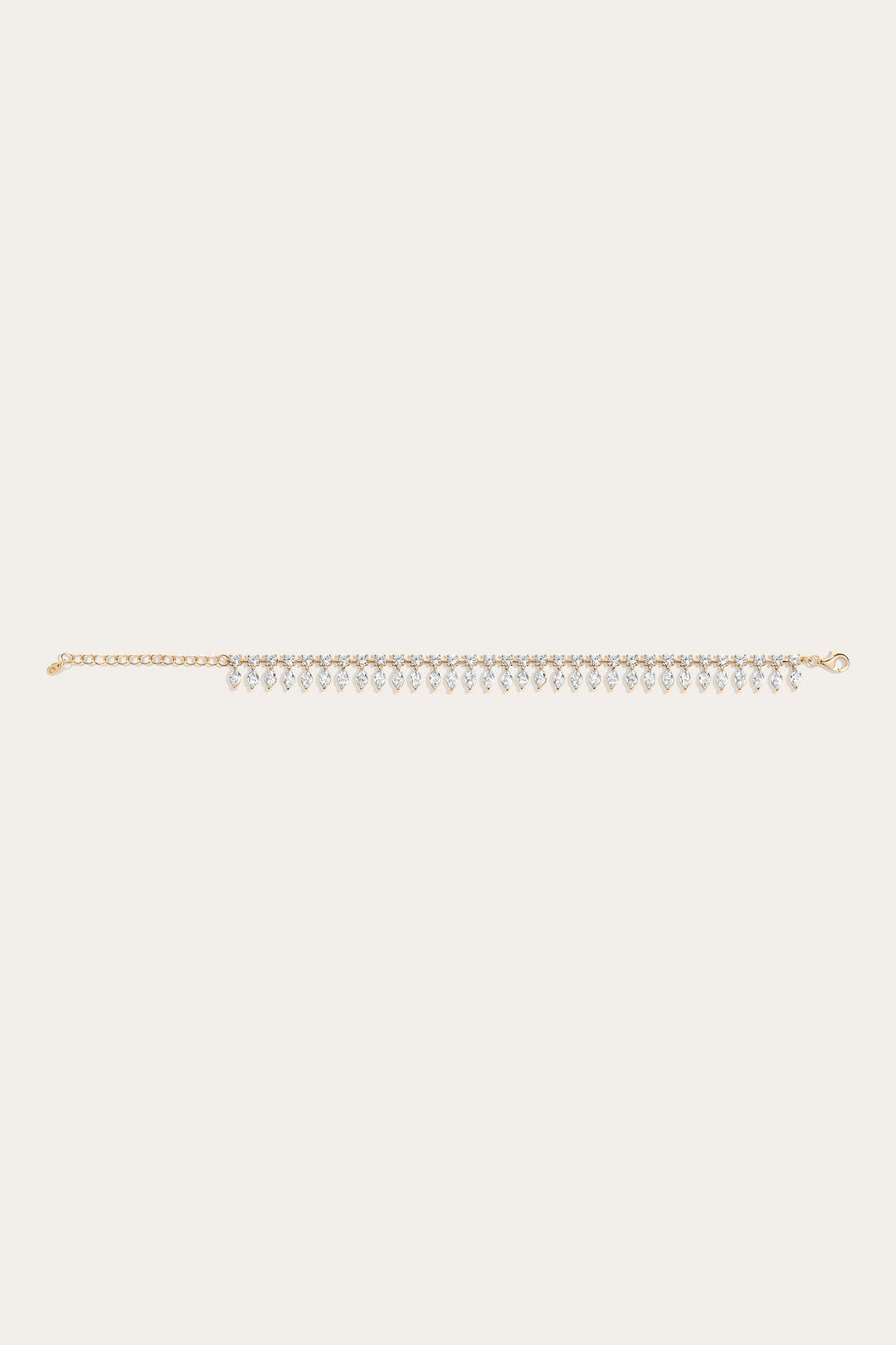Frye Women’s Marquise Fringe Bracelet | Aurate x The Frye Company Yellow Vermeil