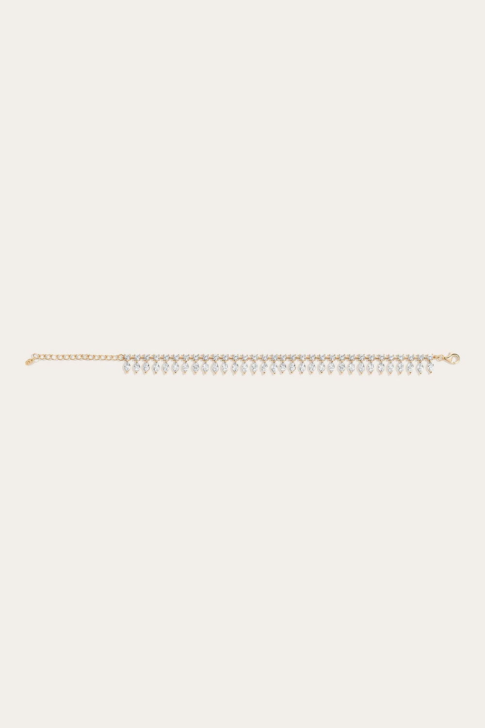 Frye Women’s Marquise Fringe Bracelet | Aurate x The Frye Company Yellow Vermeil