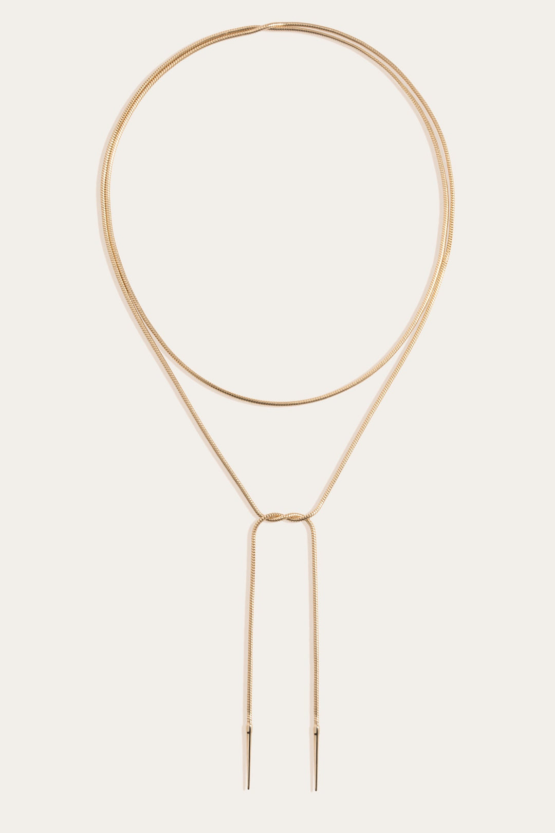 Frye Women’s Lasso Wrap Necklace | Aurate x The Frye Company Yellow Vermeil