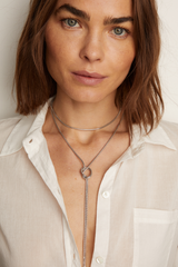 Frye Women’s Lasso Wrap Necklace | Aurate x The Frye Company Sterling Silver