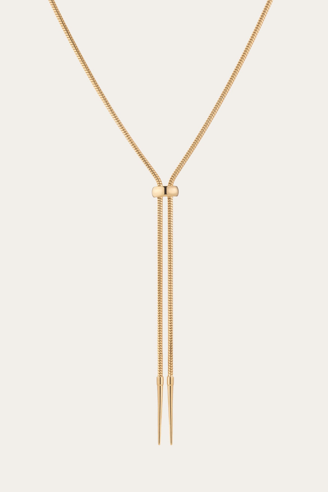 Frye Women’s Lasso Bolo Necklace | Aurate x The Frye Company Yellow Vermeil