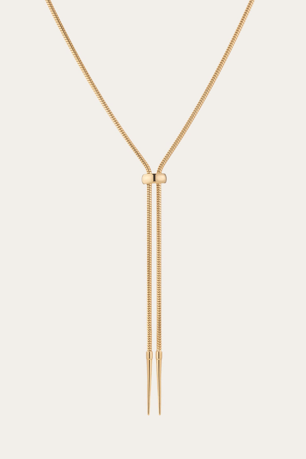 Frye Women’s Lasso Bolo Necklace | Aurate x The Frye Company Yellow Vermeil