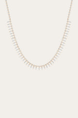 Frye Women’s Marquise Fringe Necklace | Aurate x The Frye Company Yellow Vermeil