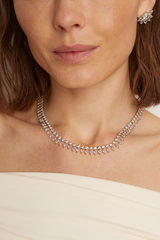 Frye Women’s Marquise Fringe Necklace | Aurate x The Frye Company Sterling Silver