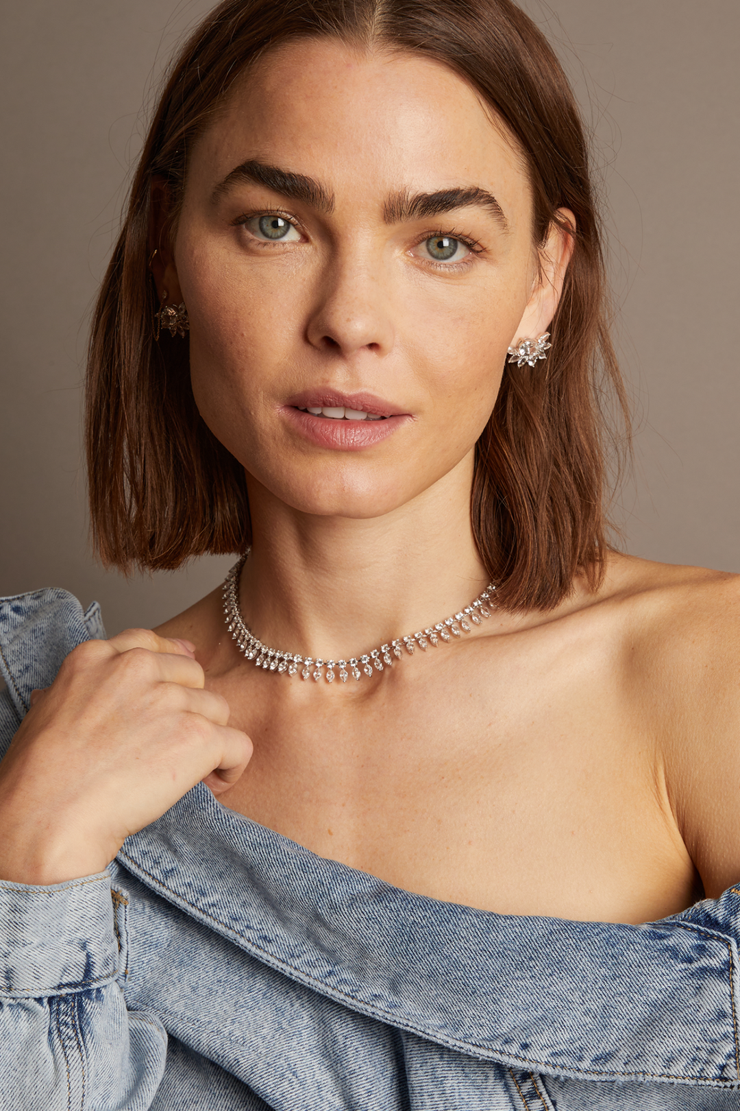 Frye Women’s Marquise Fringe Necklace | Aurate x The Frye Company Sterling Silver