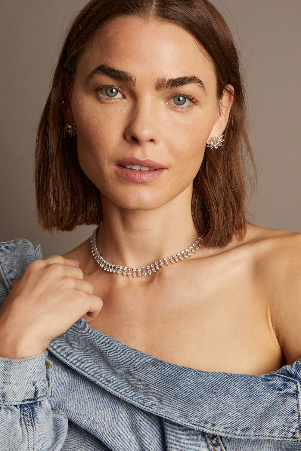 Frye Women’s Marquise Fringe Necklace | Aurate x The Frye Company Sterling Silver
